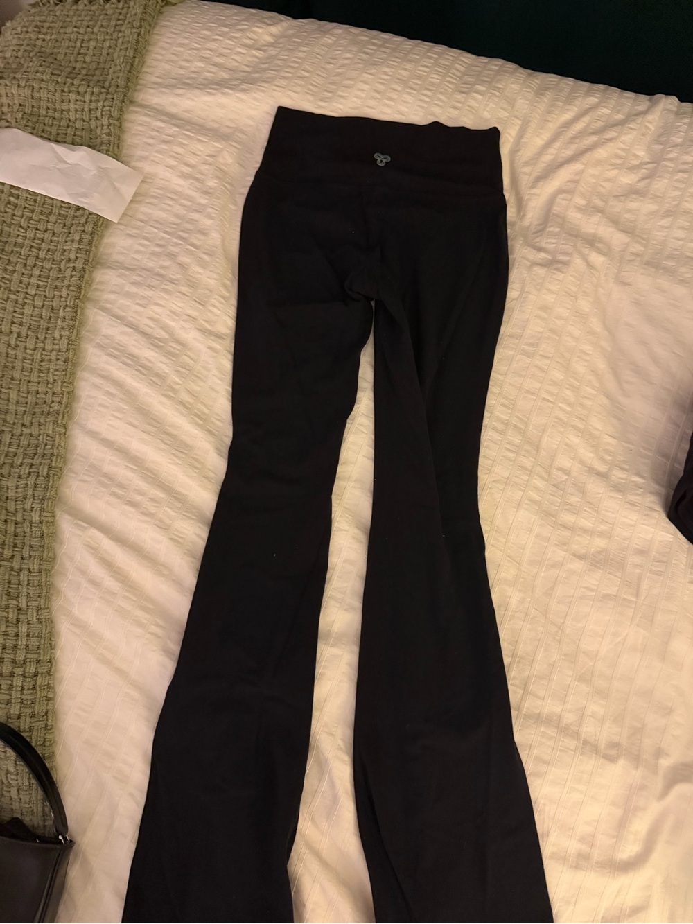 Aritzia Black Flared Yoga Leggings